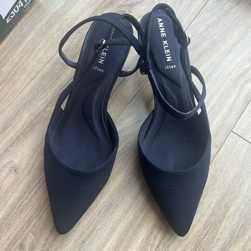 Anne Klein Women's Black Strappy Heels